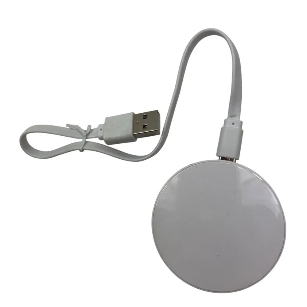 Portable Wireless Charger Pad With USB Cable Compact Design For Easy Use & Trave